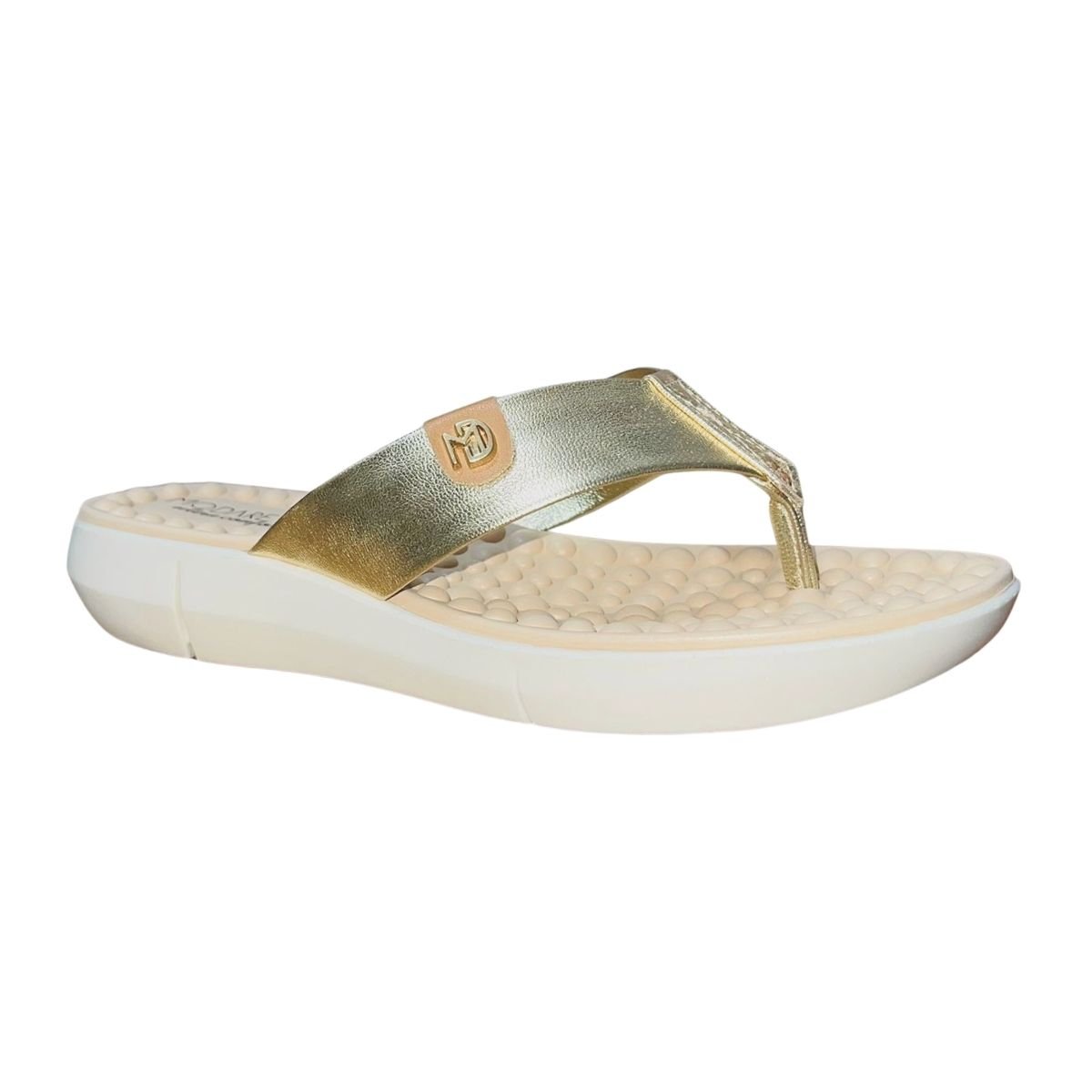 Tamanco Rasteiro Feminino Modare 7142.106 Dourado Dourado 3