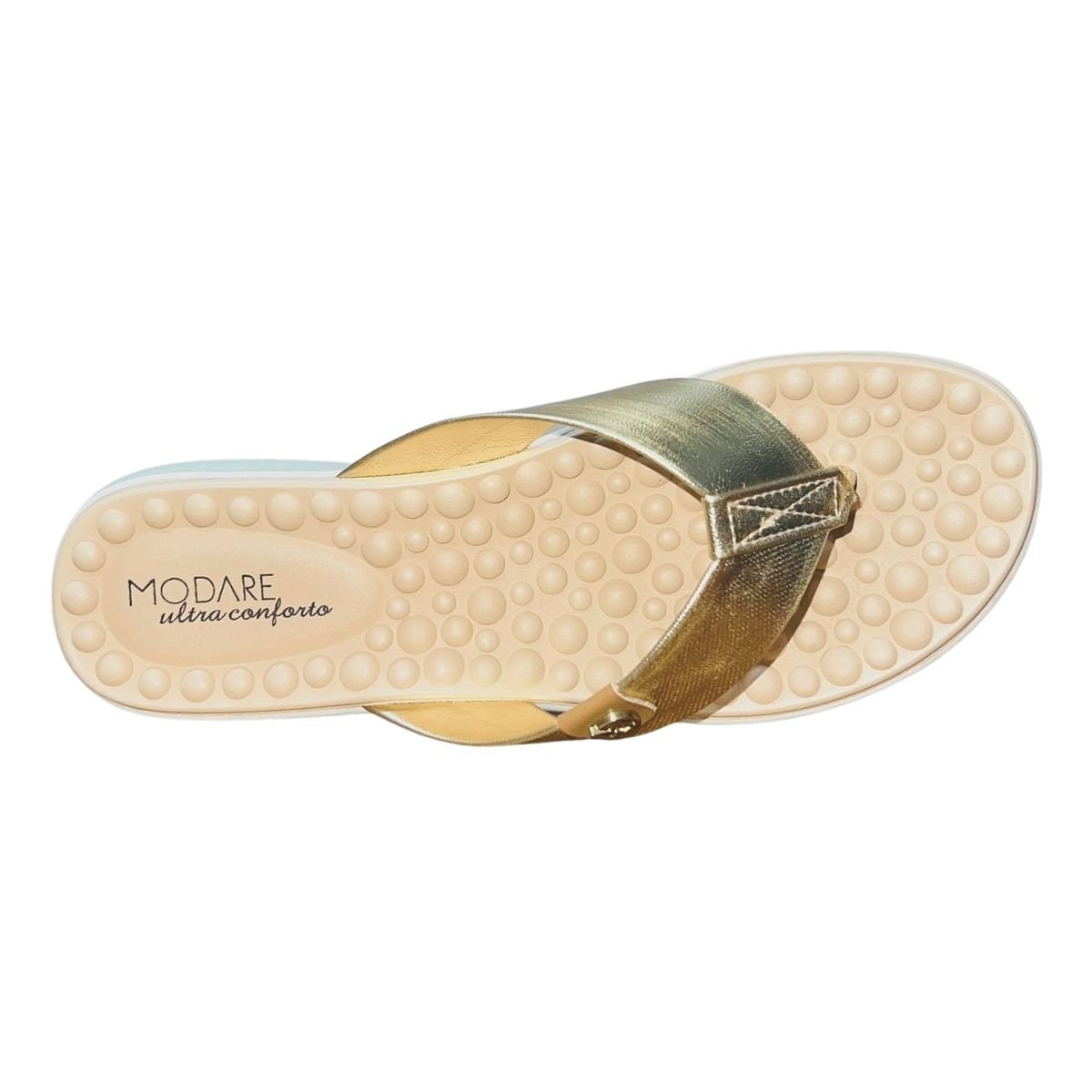 Tamanco Rasteiro Feminino Modare 7142.106 Dourado Dourado 4