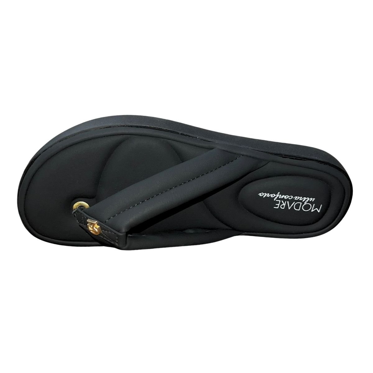 Chinelo Slide Plataforma EVA Feminino Modare 7208.109 Preto Preto 4