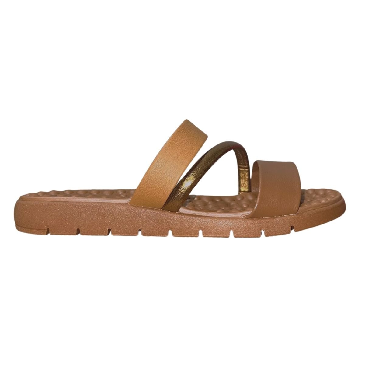 Chinelo Rasteiro Slide Feminino Modare 7162.332 Marrom