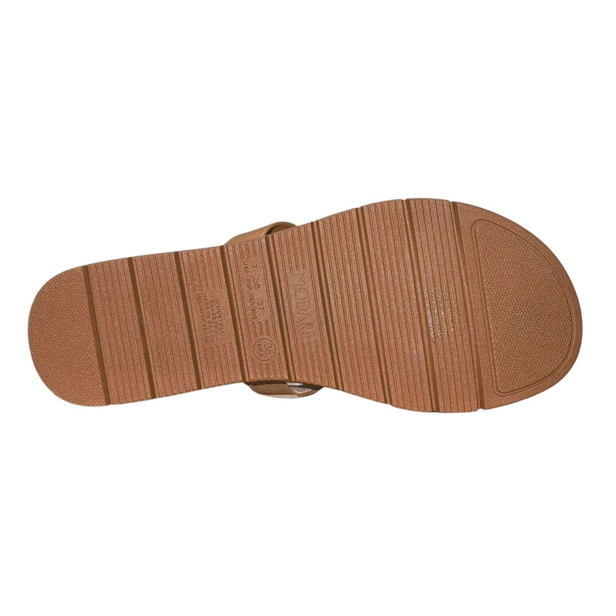 Chinelo Rasteiro Slide Feminino Modare 7162.332 Marrom Marrom 5