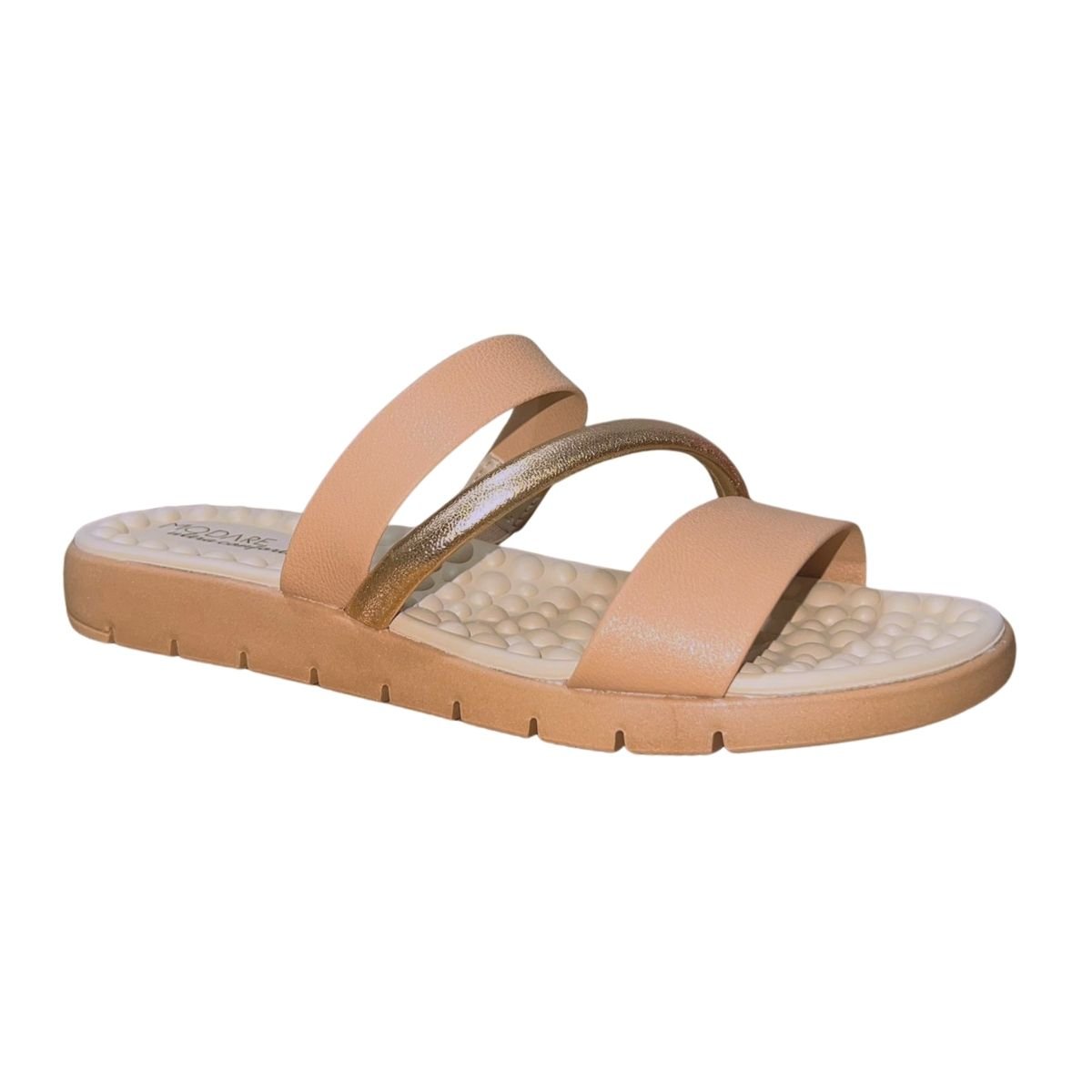 Chinelo Rasteiro Slide Feminino Modare 7162.332 Nude Nude 2