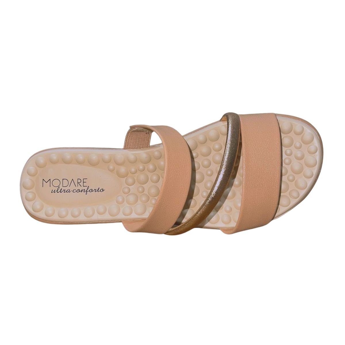 Chinelo Rasteiro Slide Feminino Modare 7162.332 Nude Nude 3