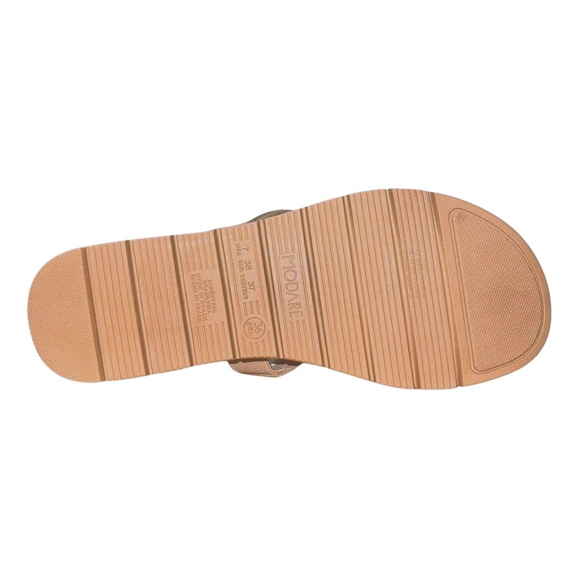Chinelo Rasteiro Slide Feminino Modare 7162.332 Nude Nude 5