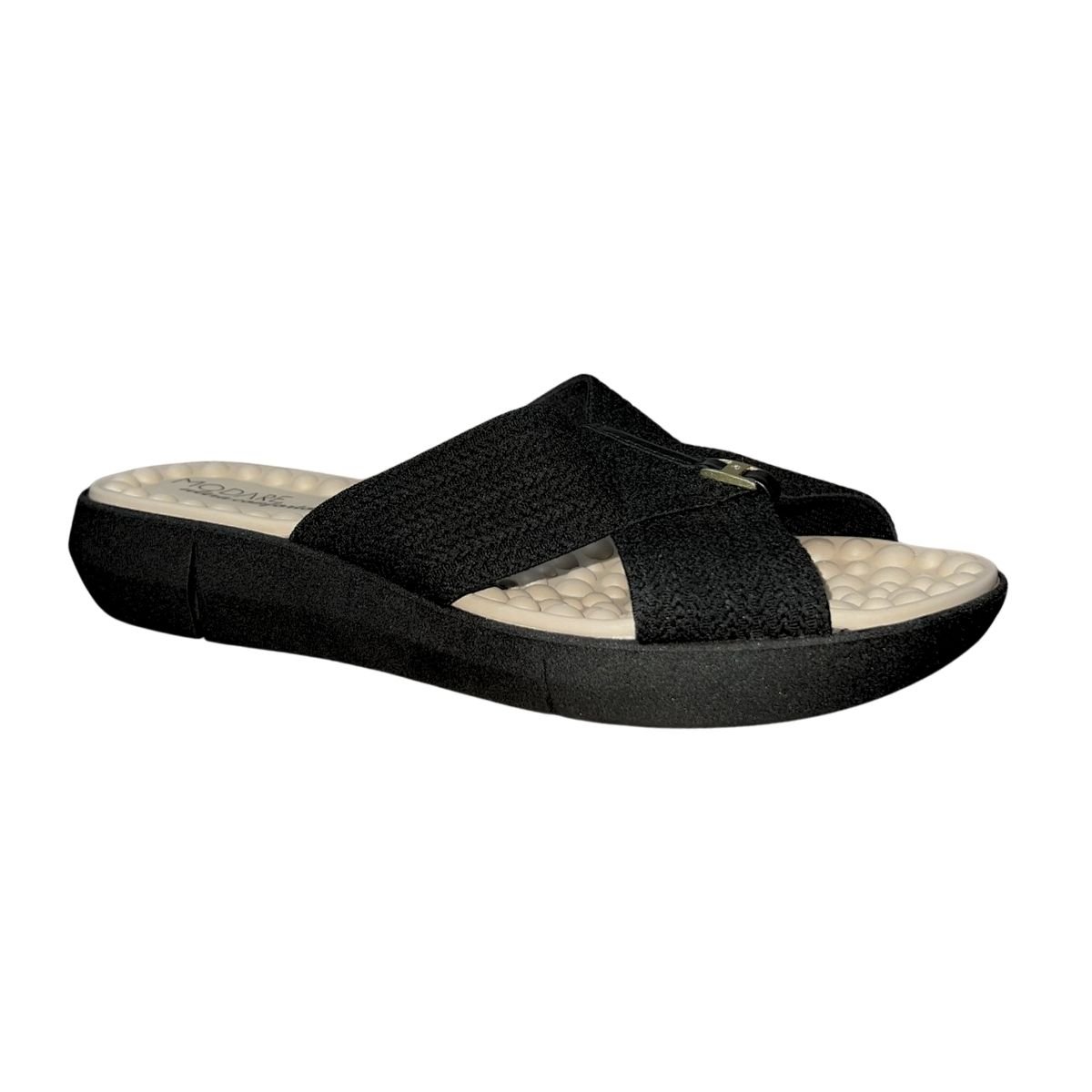 Chinelo Rasteiro Slide Feminino Modare 7142.101 Preto Preto 2