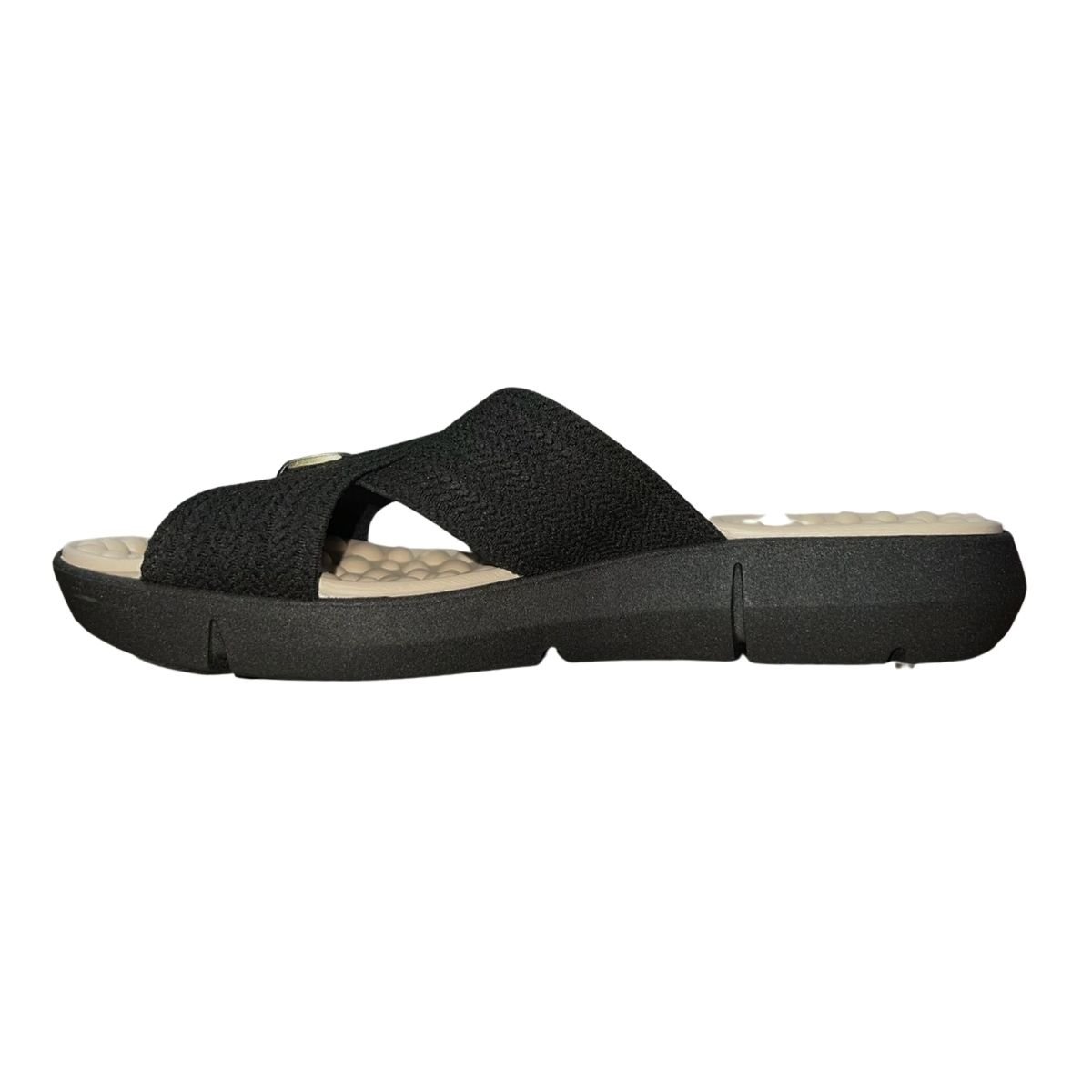 Chinelo Rasteiro Slide Feminino Modare 7142.101 Preto Preto 4