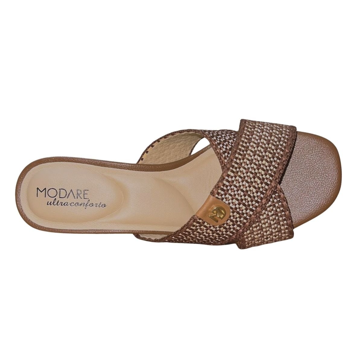 Tamanco de Salto Bloco Feminino Modare 7172.128 Marrom Marrom 3