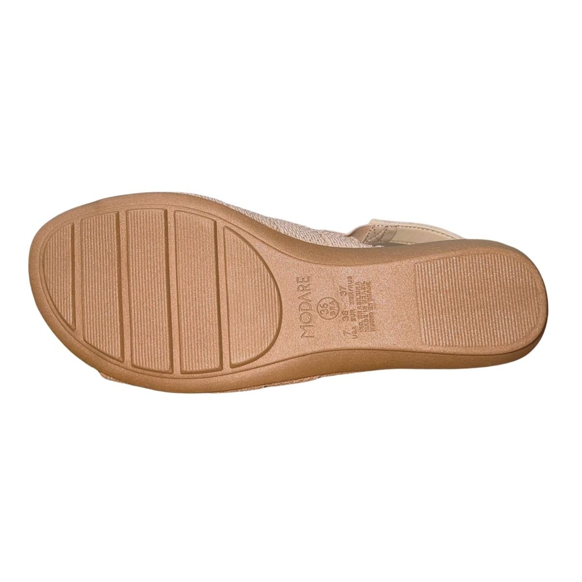 Sandália Rasteira Conforto Feminino Modare 7127.265 Nude Nude 5