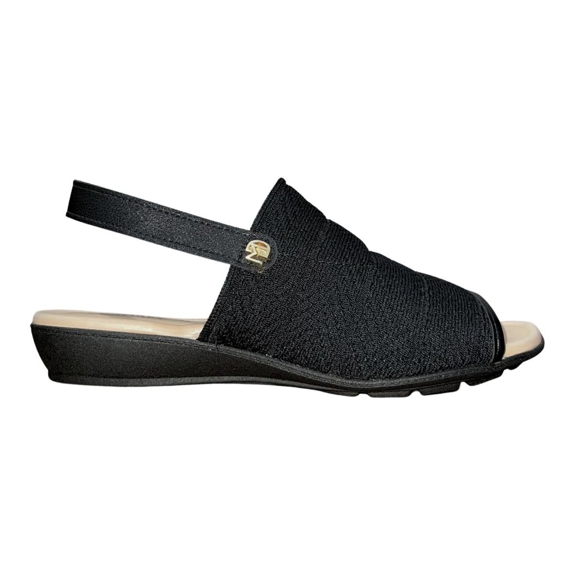 Sandália Rasteira Conforto Feminino Modare 7127.265 Preto