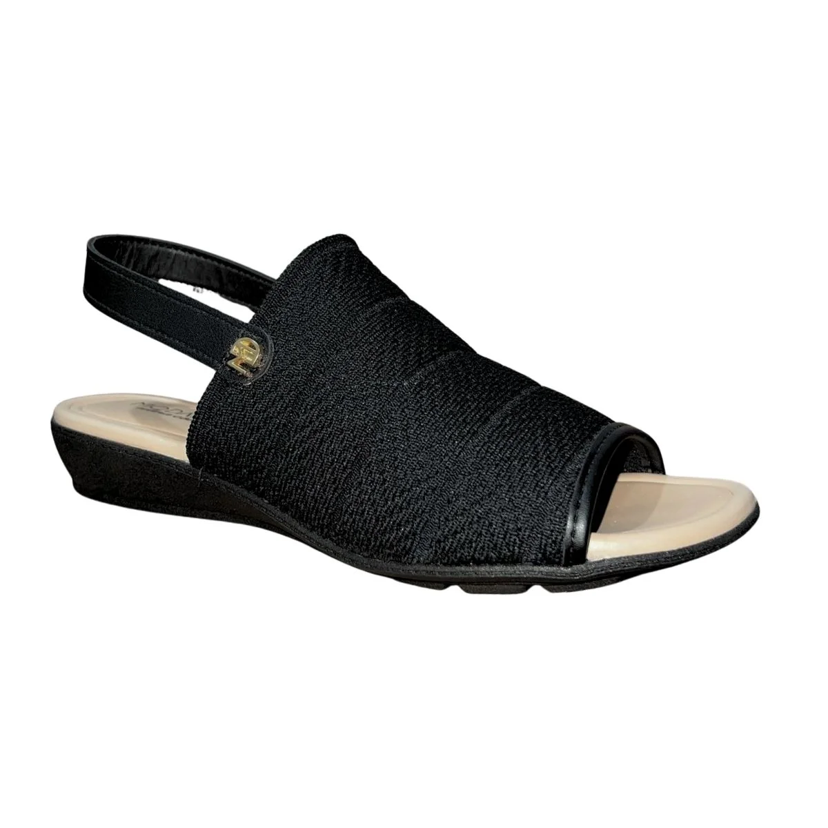 Sandália Rasteira Conforto Feminino Modare 7127.265 Preto Preto 2