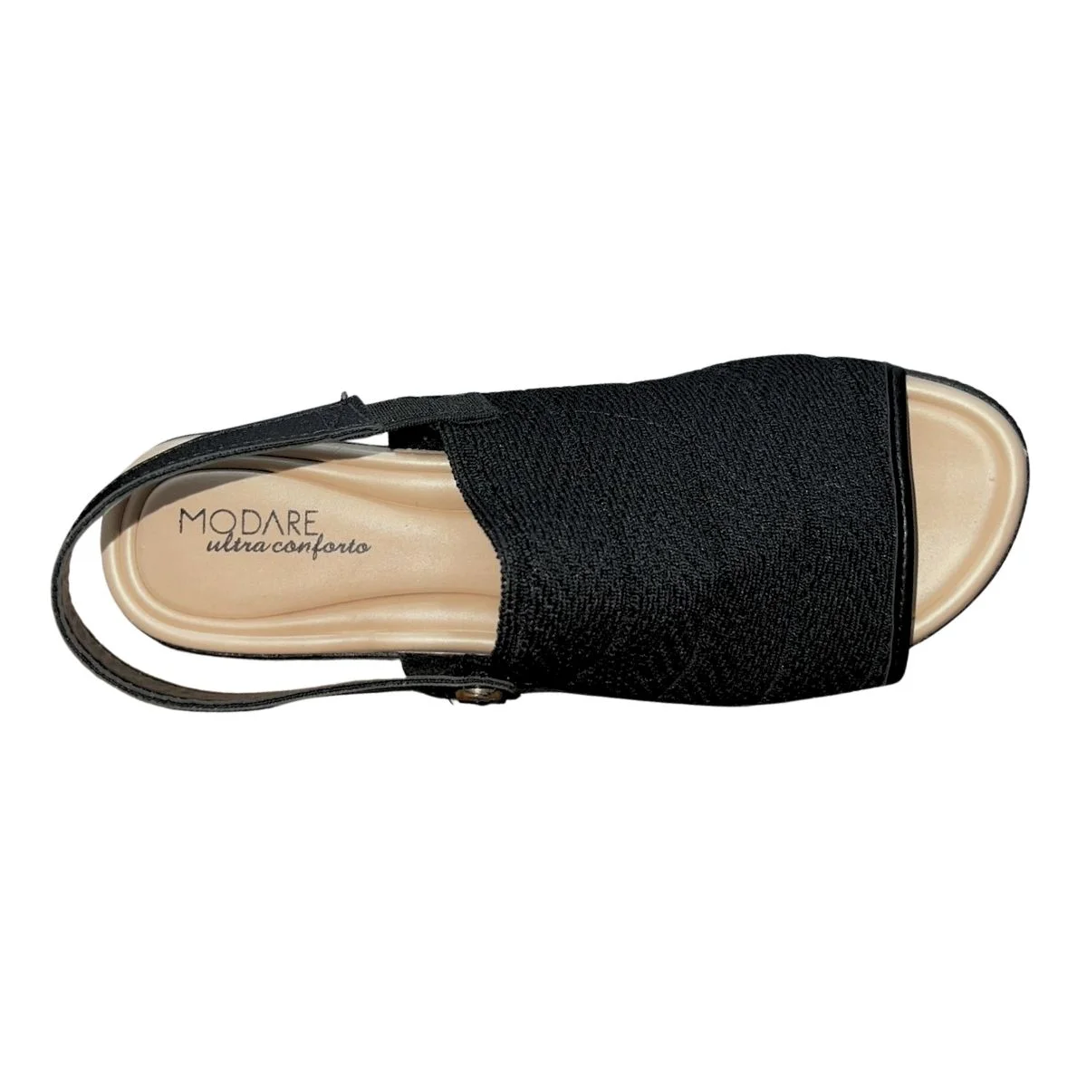 Sandália Rasteira Conforto Feminino Modare 7127.265 Preto Preto 3