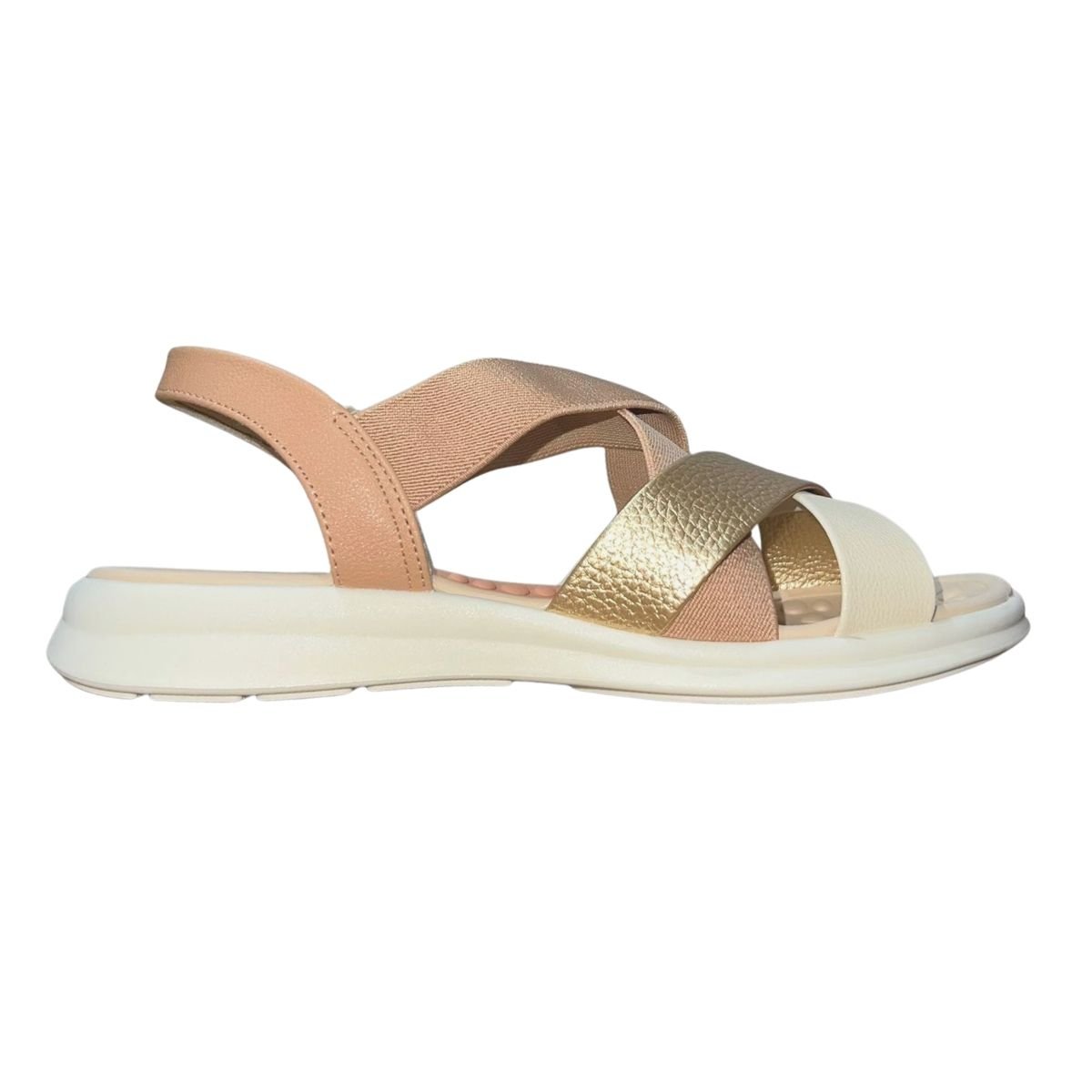Sandália Rasteira Conforto Feminino Modare 7174.125 Nude