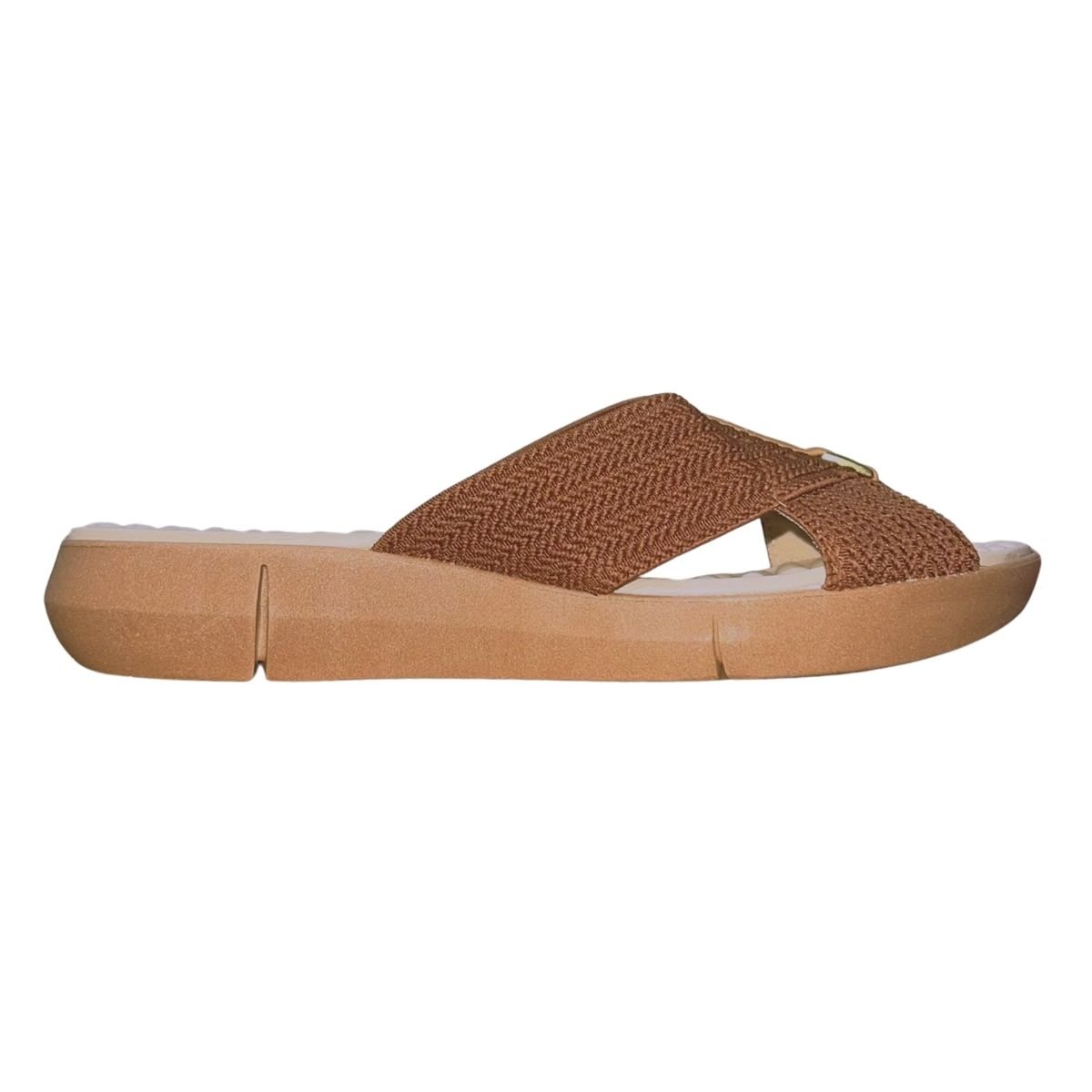 Chinelo Rasteiro Slide Feminino Modare 7142.101 Marrom