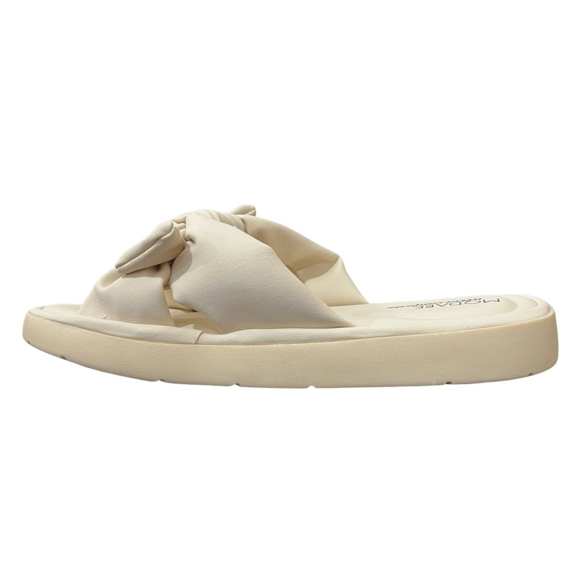 Sandália Rasteira Slide Feminino Modare 7208.101 Creme Creme 2