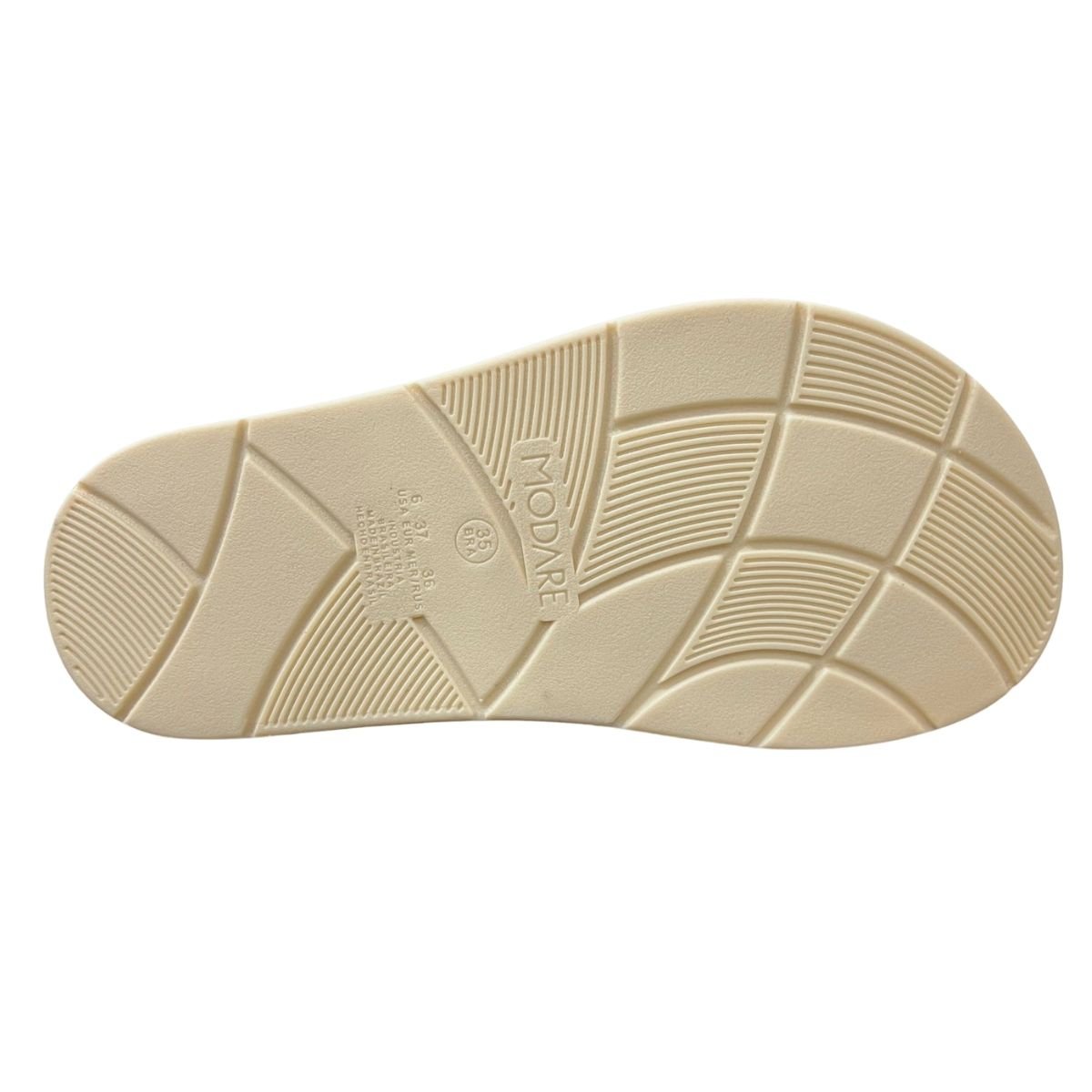 Sandália Rasteira Slide Feminino Modare 7208.101 Creme Creme 3
