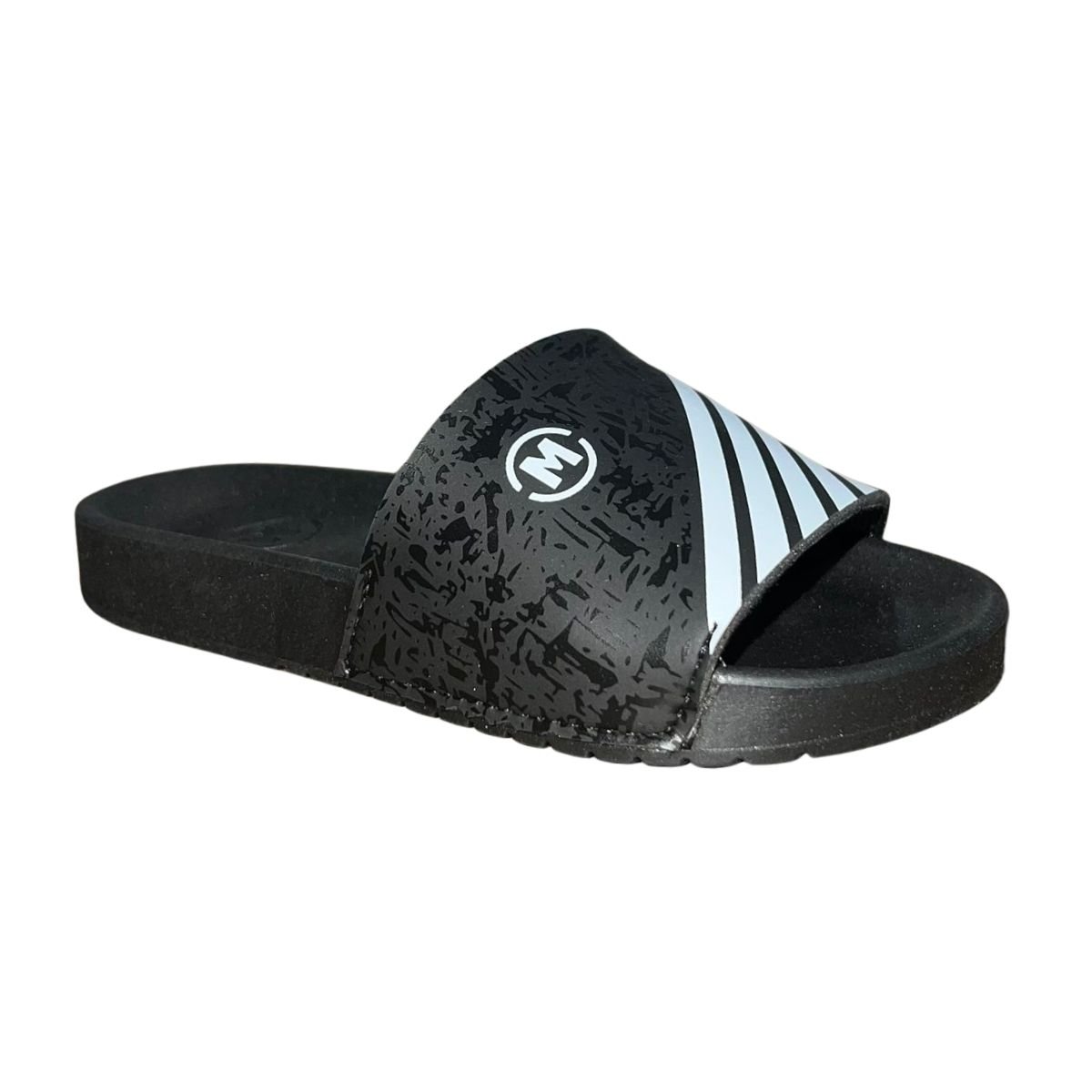 Chinelo Slide Casual Infantil Menino Molekinho 2406.137 Preto Preto 3