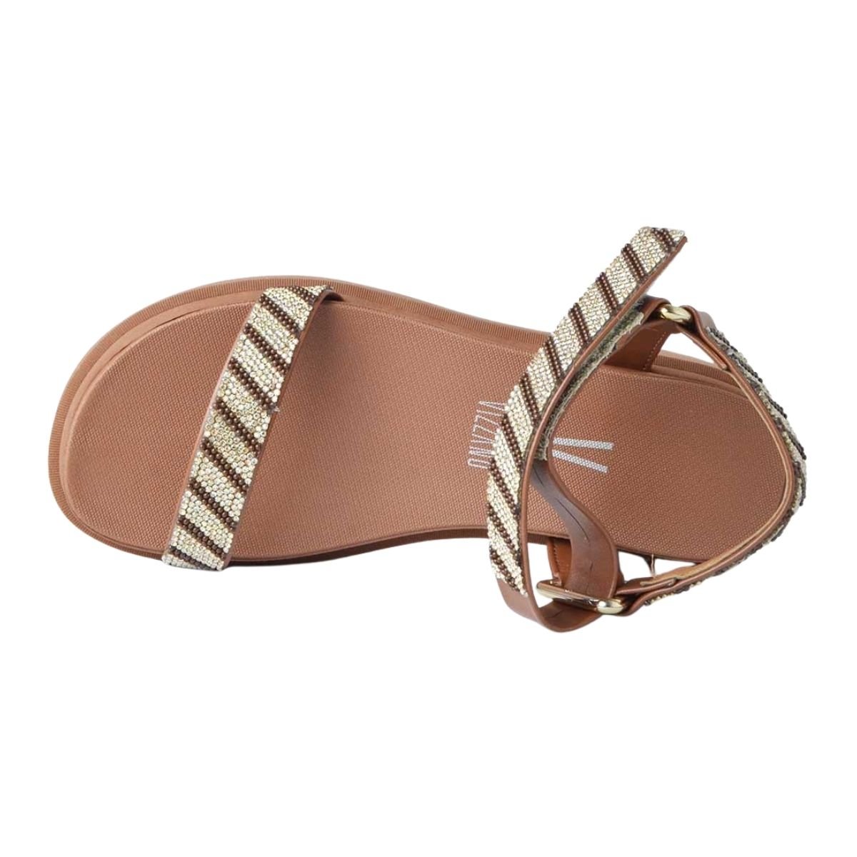 Sandália Plataforma Tratorada Feminino Vizzano 6499.103 Marrom Marrom 4