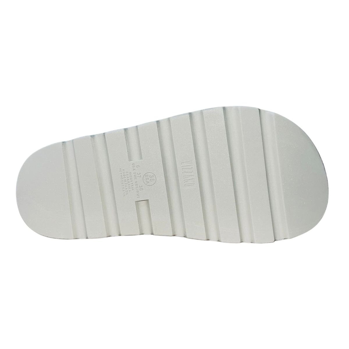 Sandália Slide Flatform Tratorada Feminino Vizzano 6459.310 Prata Prata 5