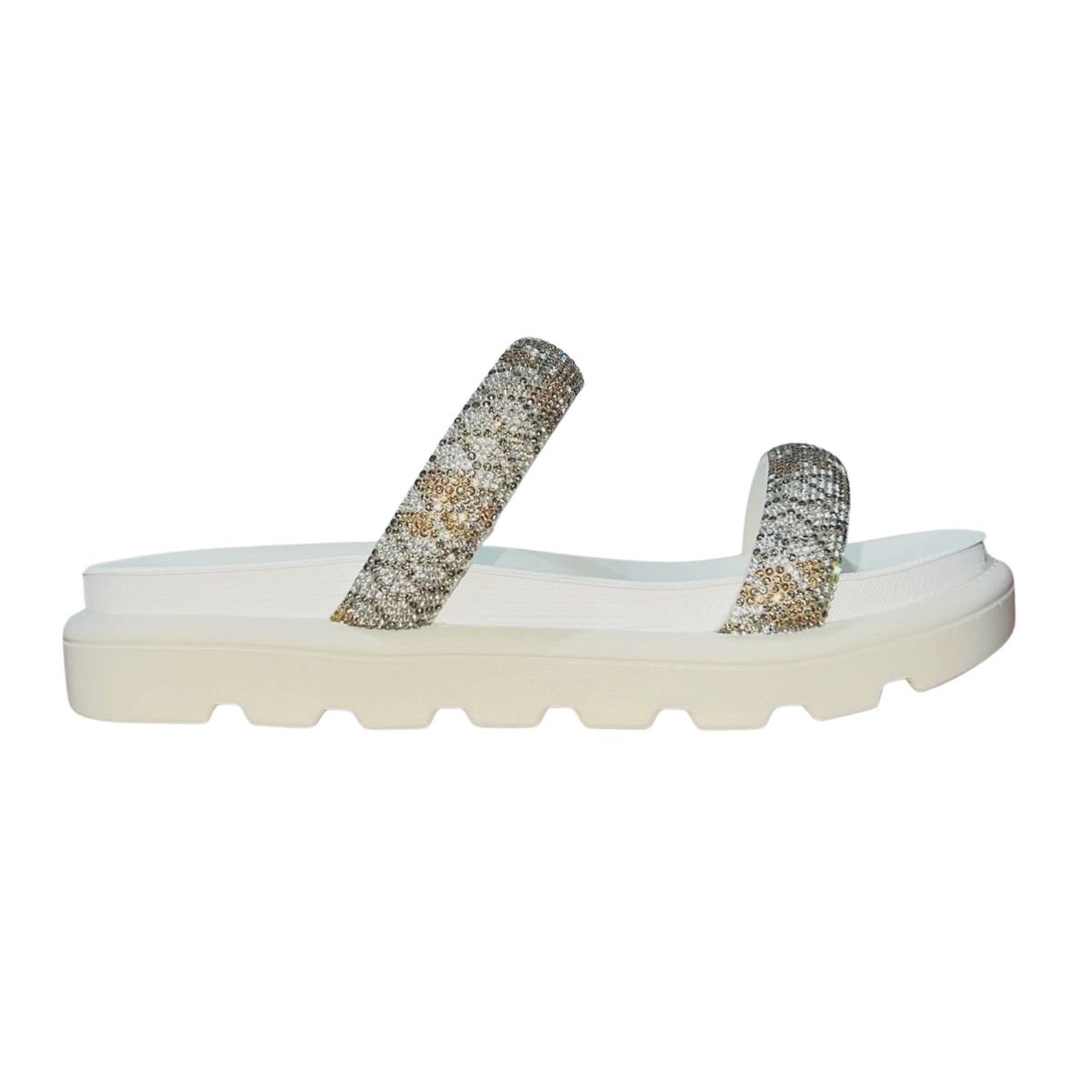Sandália Slide Flatform Tratorada Feminino Vizzano 6459.110 Off White Off White 2