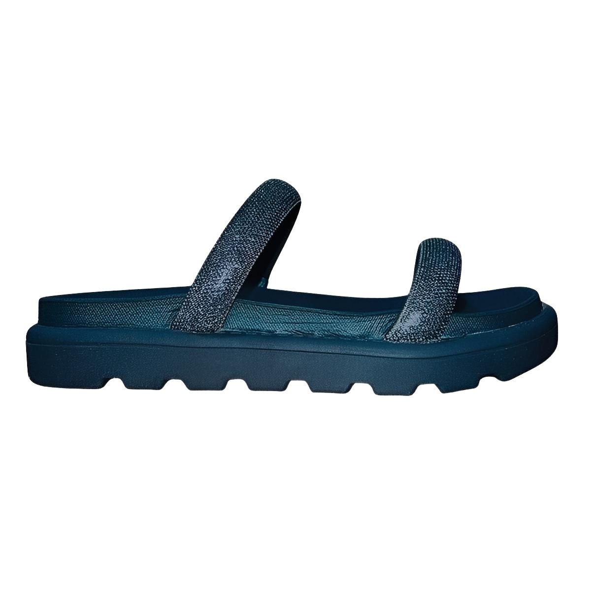 Sandália Slide Flatform Tratorada Feminino Vizzano 6459.110 Marinho