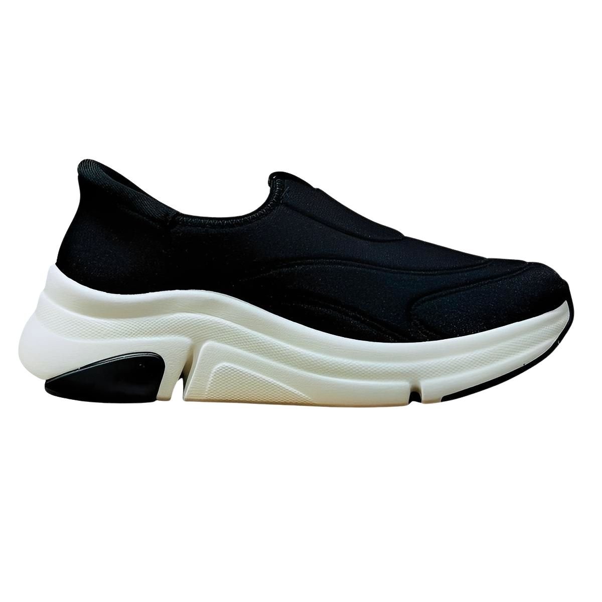 Tênis Slip On Casual Chunky Plataforma Feminino Modare 7401.107 Preto