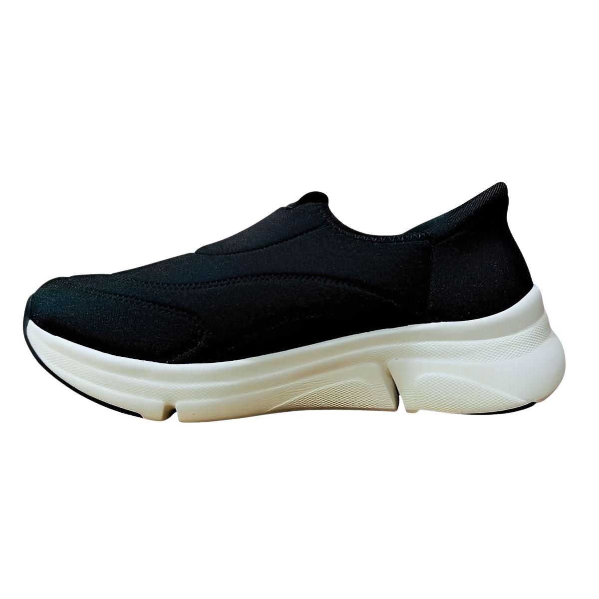 Tênis Slip On Casual Chunky Plataforma Feminino Modare 7401.107 Preto Preto 5