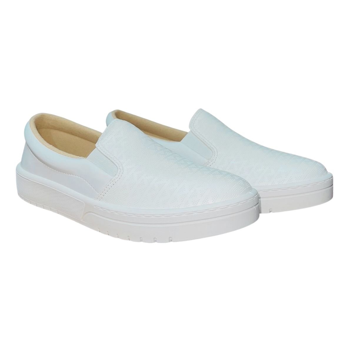 Tênis Slip On Casual Feminino Moleca 5791.118 Branco Branco 2