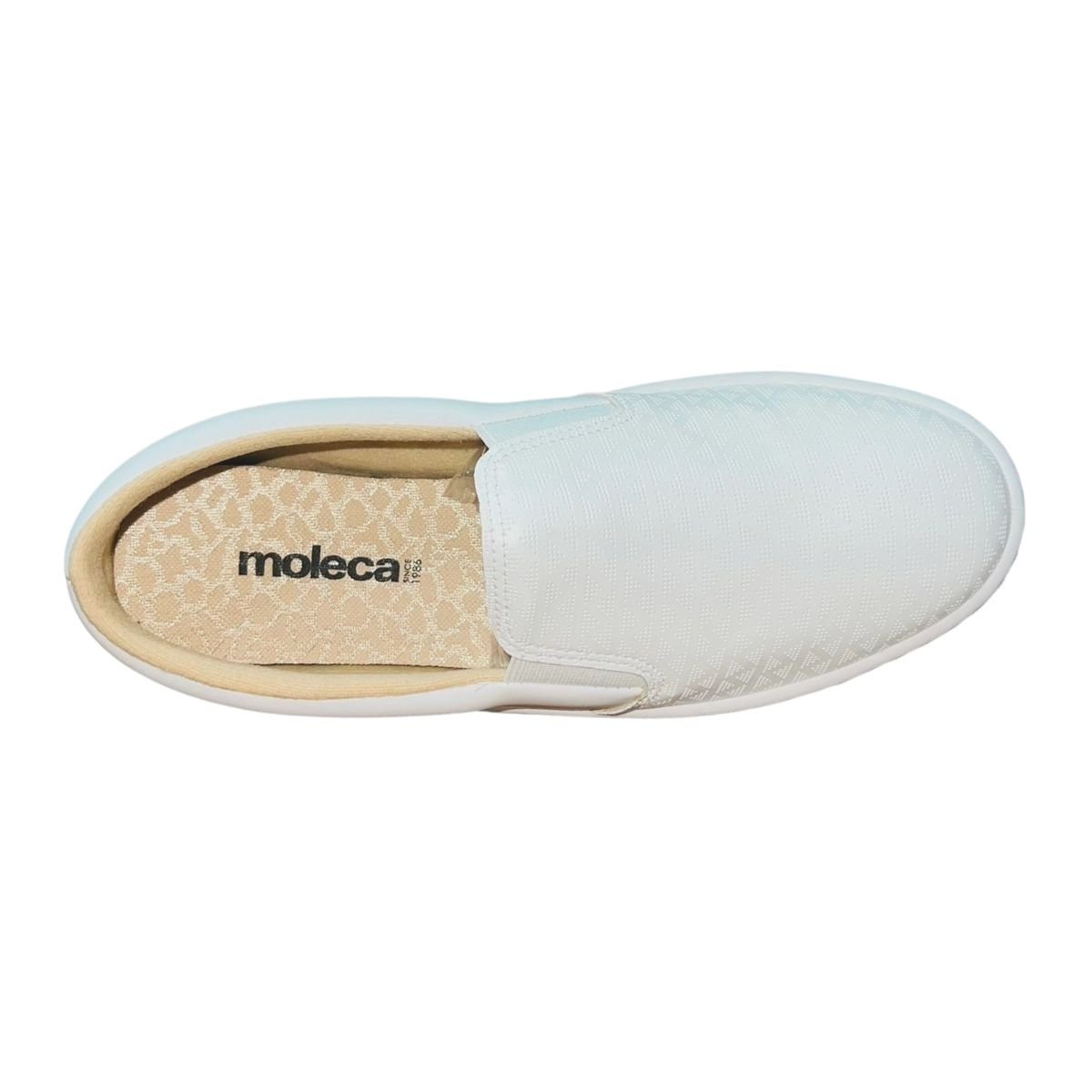 Tênis Slip On Casual Feminino Moleca 5791.118 Branco Branco 4