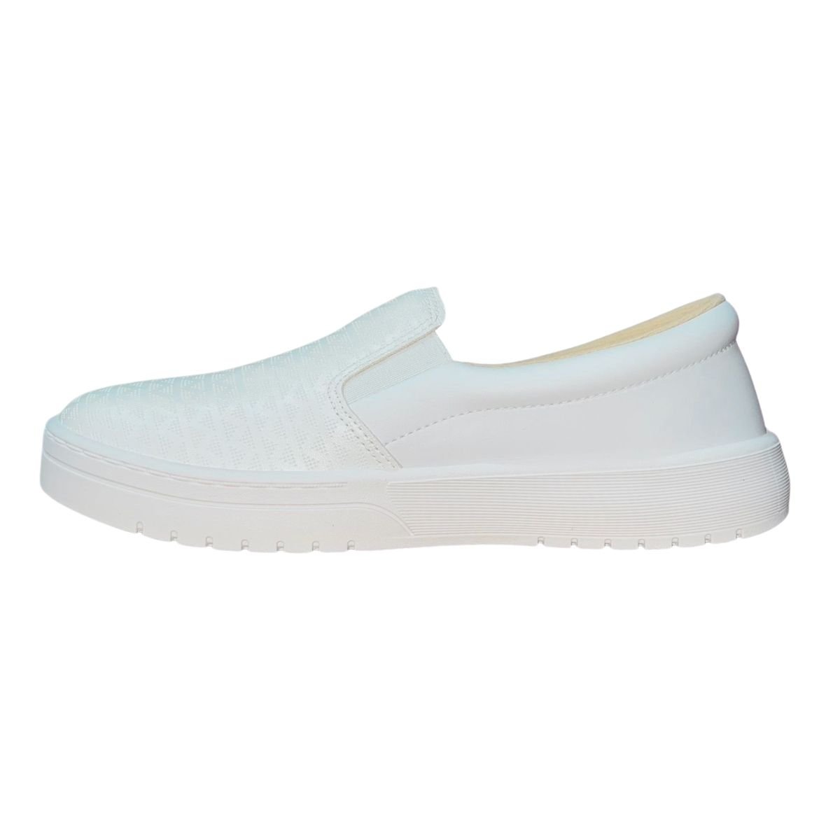 Tênis Slip On Casual Feminino Moleca 5791.118 Branco Branco 5