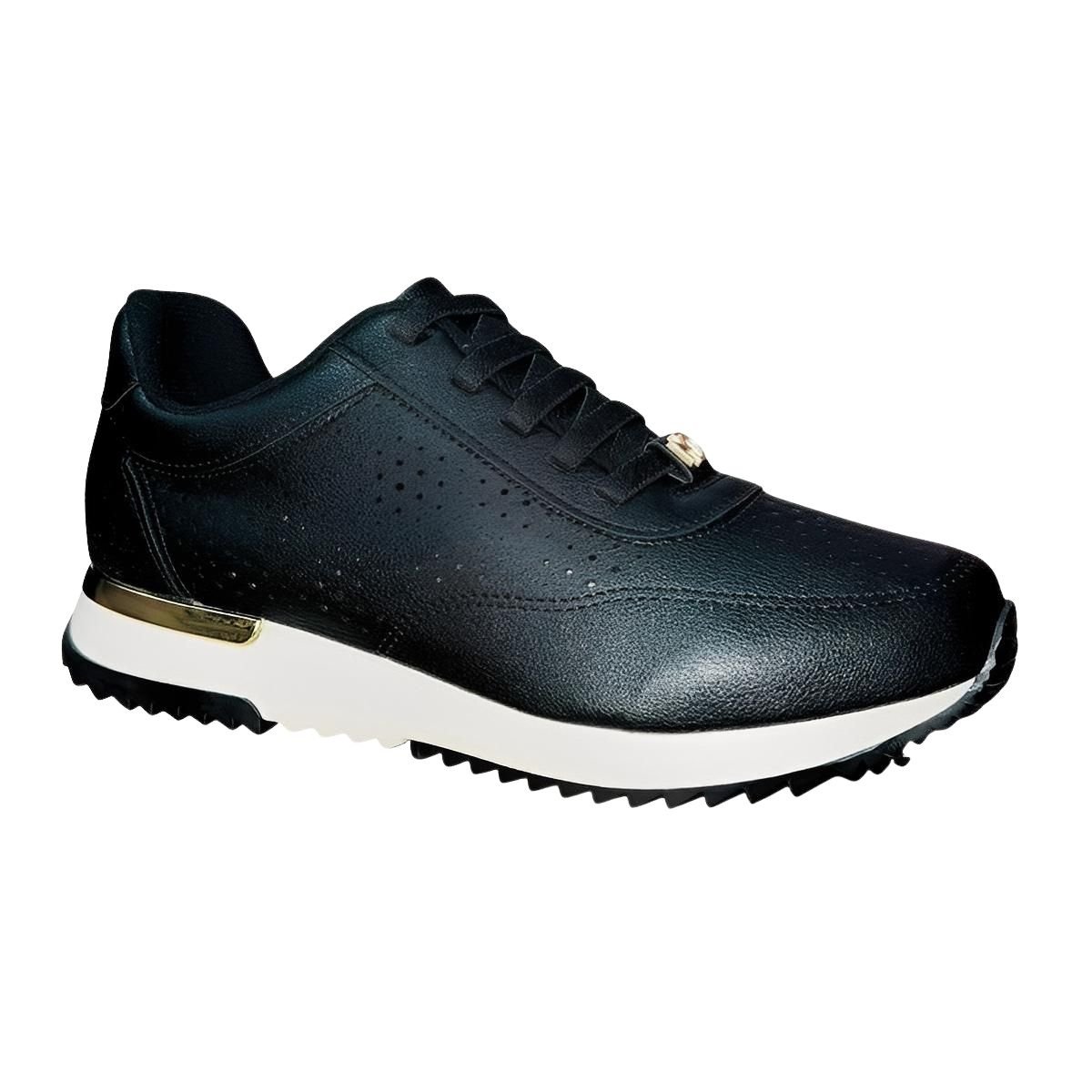 Tênis Casual Esportivo Tratorado Feminino Modare 7405.105 Preto Preto 3
