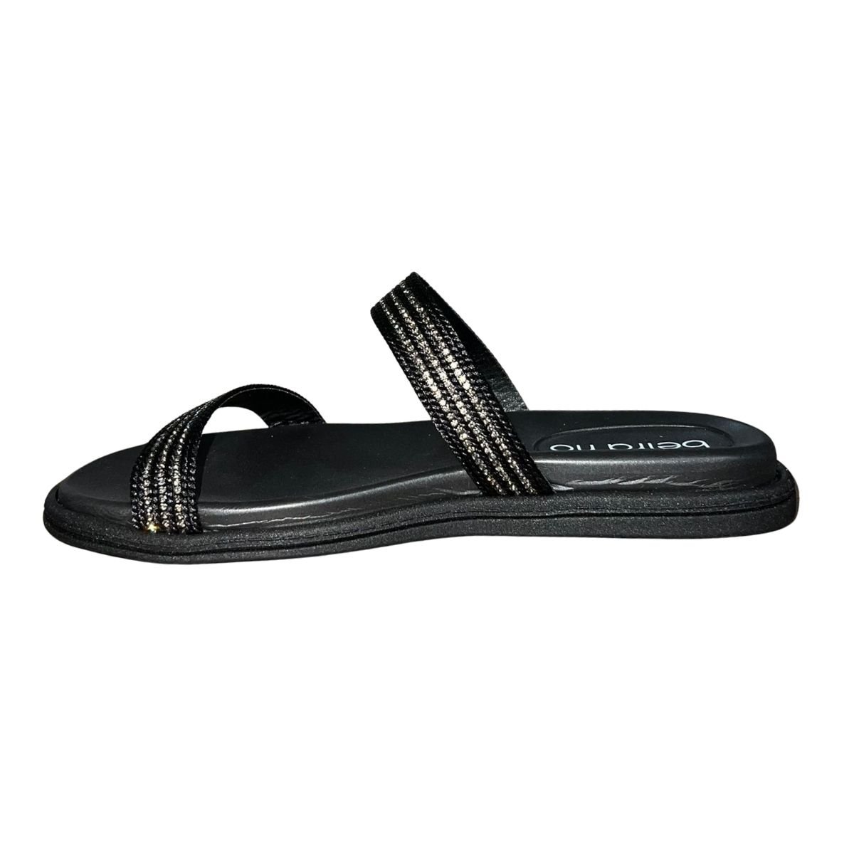 Sandália Rasteira Slide Feminino Beira Rio 8488.122 Preto Preto 4