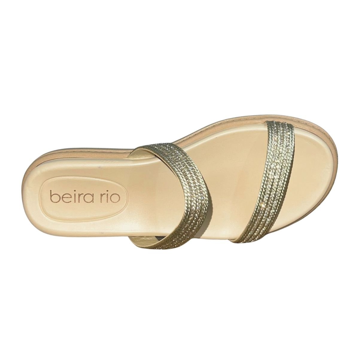 Sandália Rasteira Slide Feminino Beira Rio 8488.122 Bege Bege 3