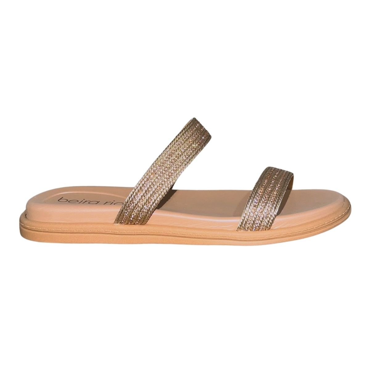 Sandália Rasteira Slide Feminino Beira Rio 8488.122 Nude