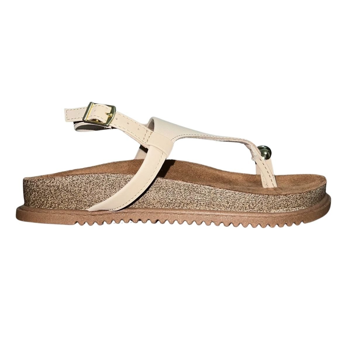 Sandália Anatômica de Dedo Feminino Beira Rio 8524.109 Bege
