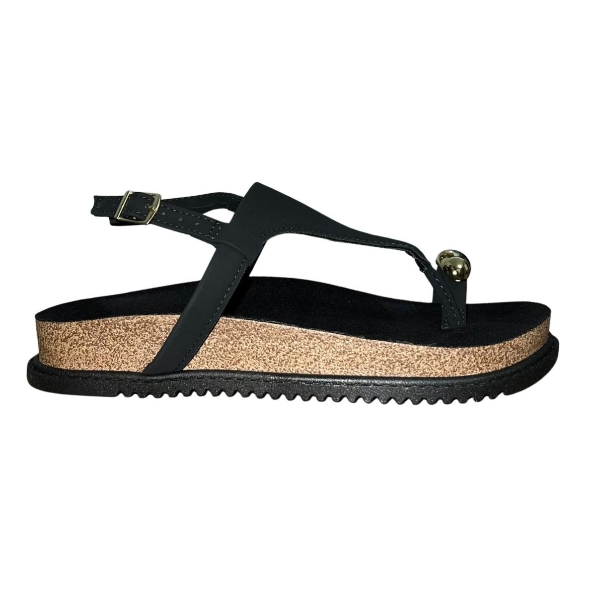 Sandália Anatômica de Dedo Feminino Beira Rio 8524.109 Preto