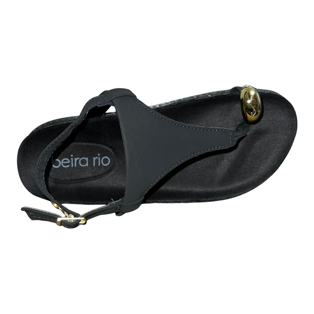 Sandália Anatômica de Dedo Feminino Beira Rio 8524.109 Preto Preto 3