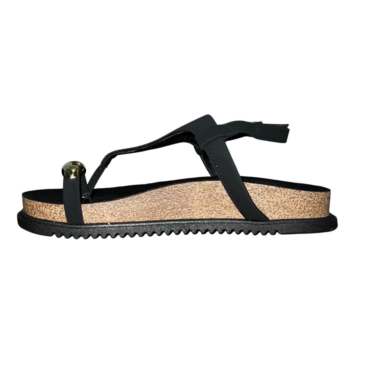 Sandália Anatômica de Dedo Feminino Beira Rio 8524.109 Preto Preto 4