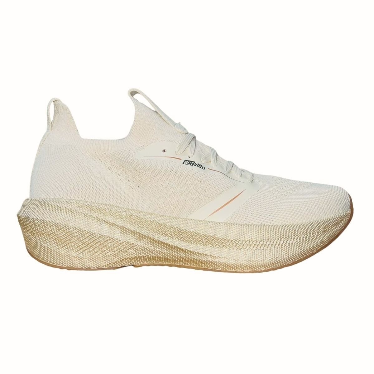 Tênis Esportivo Feminino Actvitta 4849.502 Creme