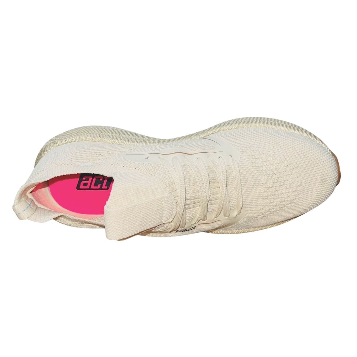 Tênis Esportivo Feminino Actvitta 4849.502 Creme Bege 4