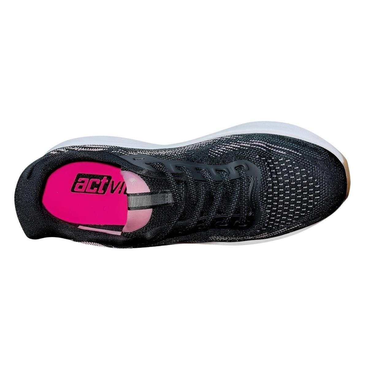 Tênis Esportivo Feminino Actvitta 4849.101 Preto Preto 4