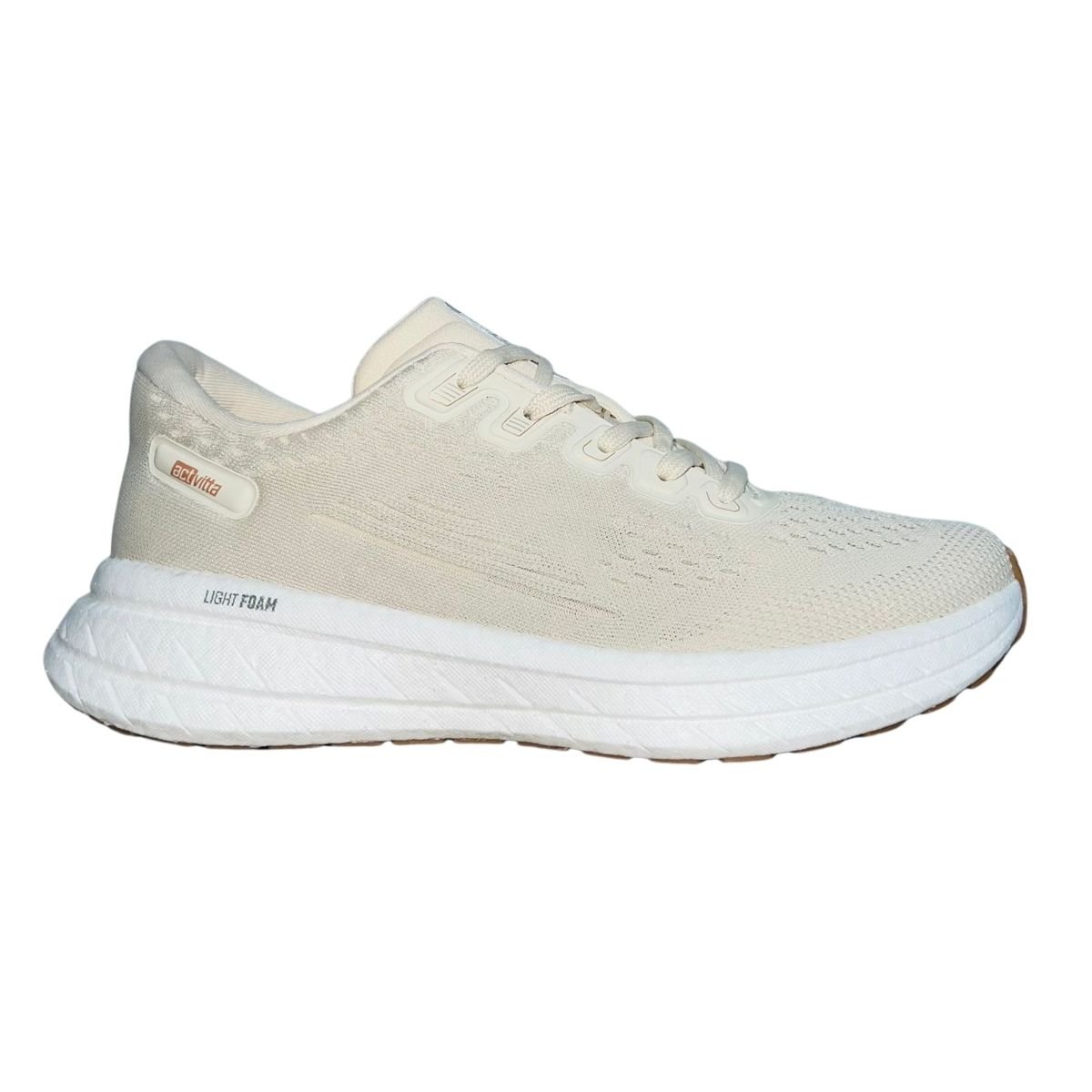 Tênis Esportivo Casual Feminino Actvitta 4841.100 Bege