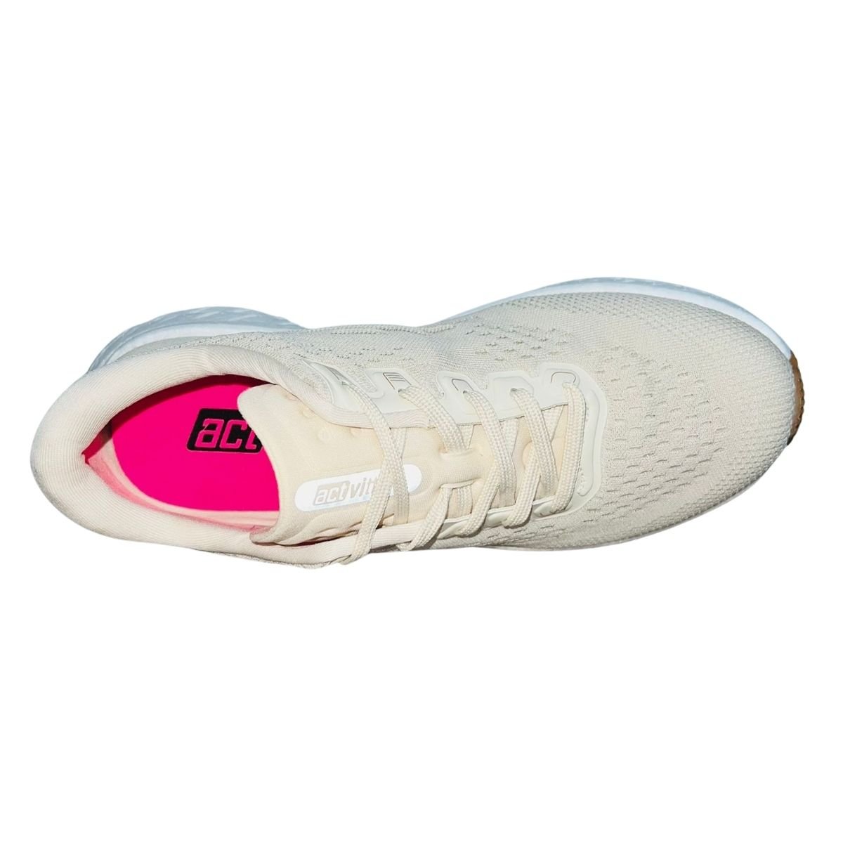 Tênis Esportivo Casual Feminino Actvitta 4841.100 Bege Bege 4