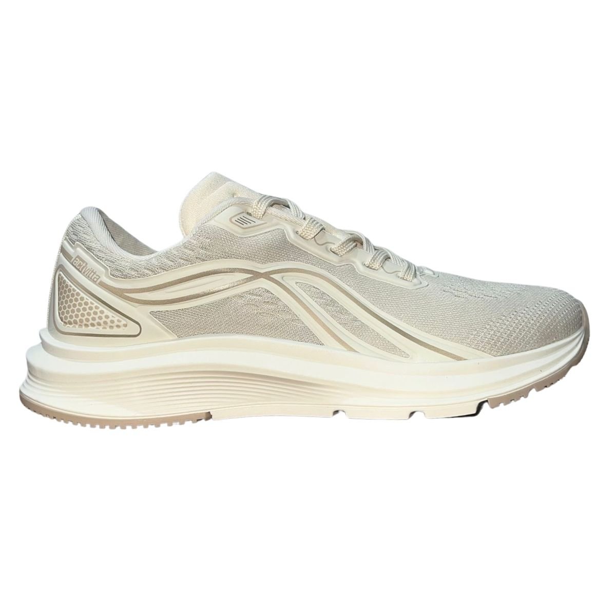 Tênis Esportivo Feminino Actvitta 4842.101 Creme