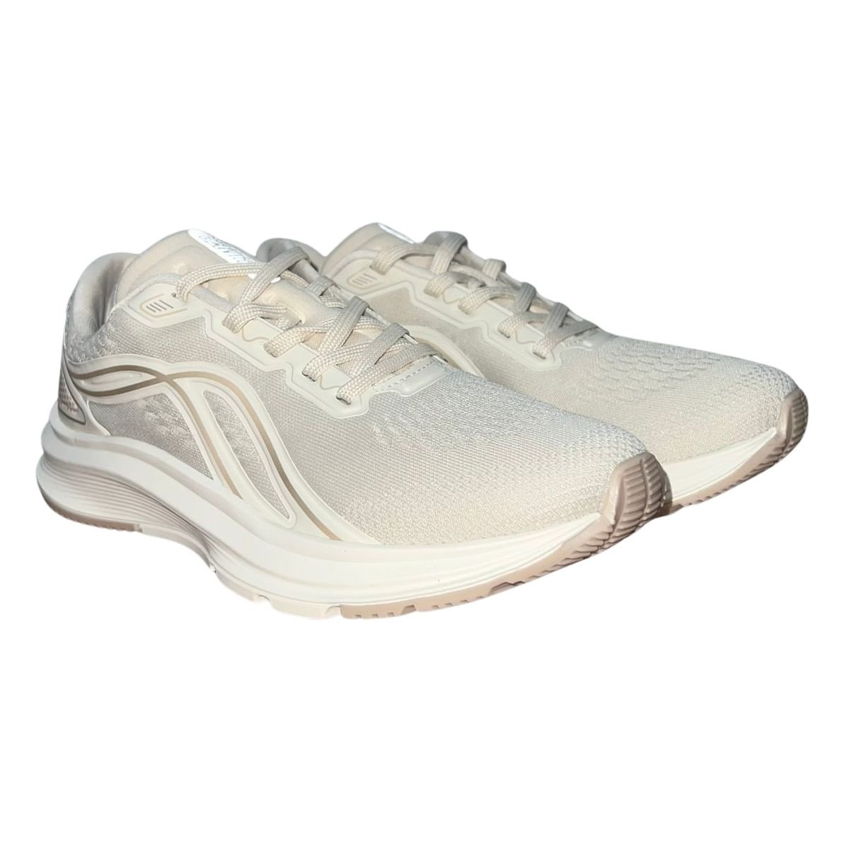 Tênis Esportivo Feminino Actvitta 4842.101 Creme Bege 2