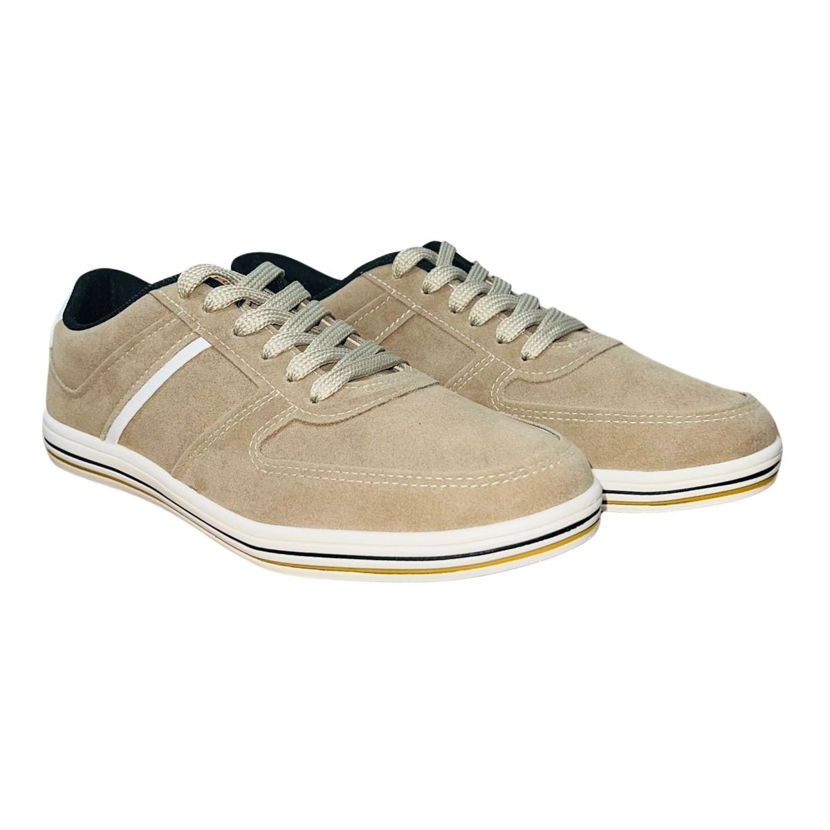 Sapatênis Casual de Camurça Masculino BR Sport 2273.222 Bege Bege 2