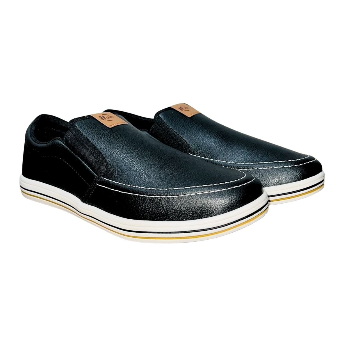 Sapatênis Slip On Casual Masculino BR Sport 2273.200 Preto Preto 2