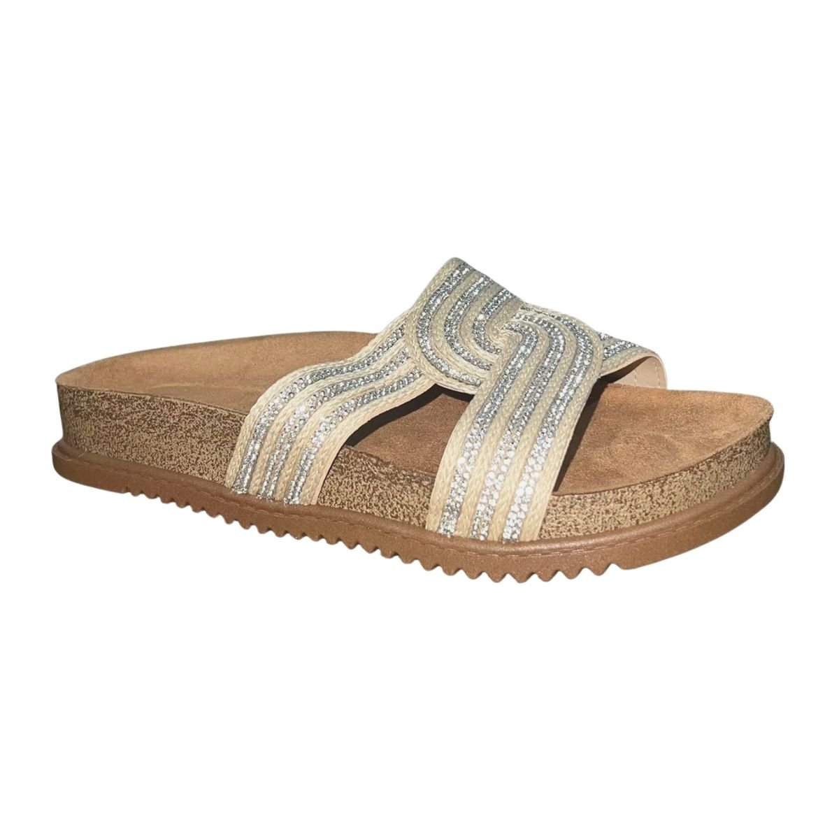 Tamanco Anatômico Slide Feminino Beira Rio 8523.121 Bege Bege 2