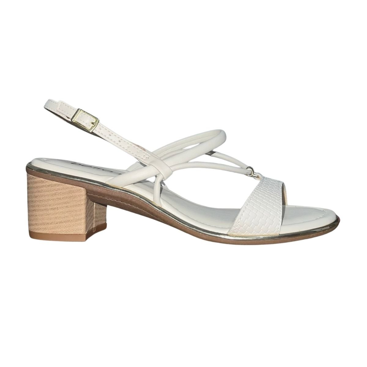 Sandália de Salto Bloco Feminino Beira Rio 8379.263 Branco
