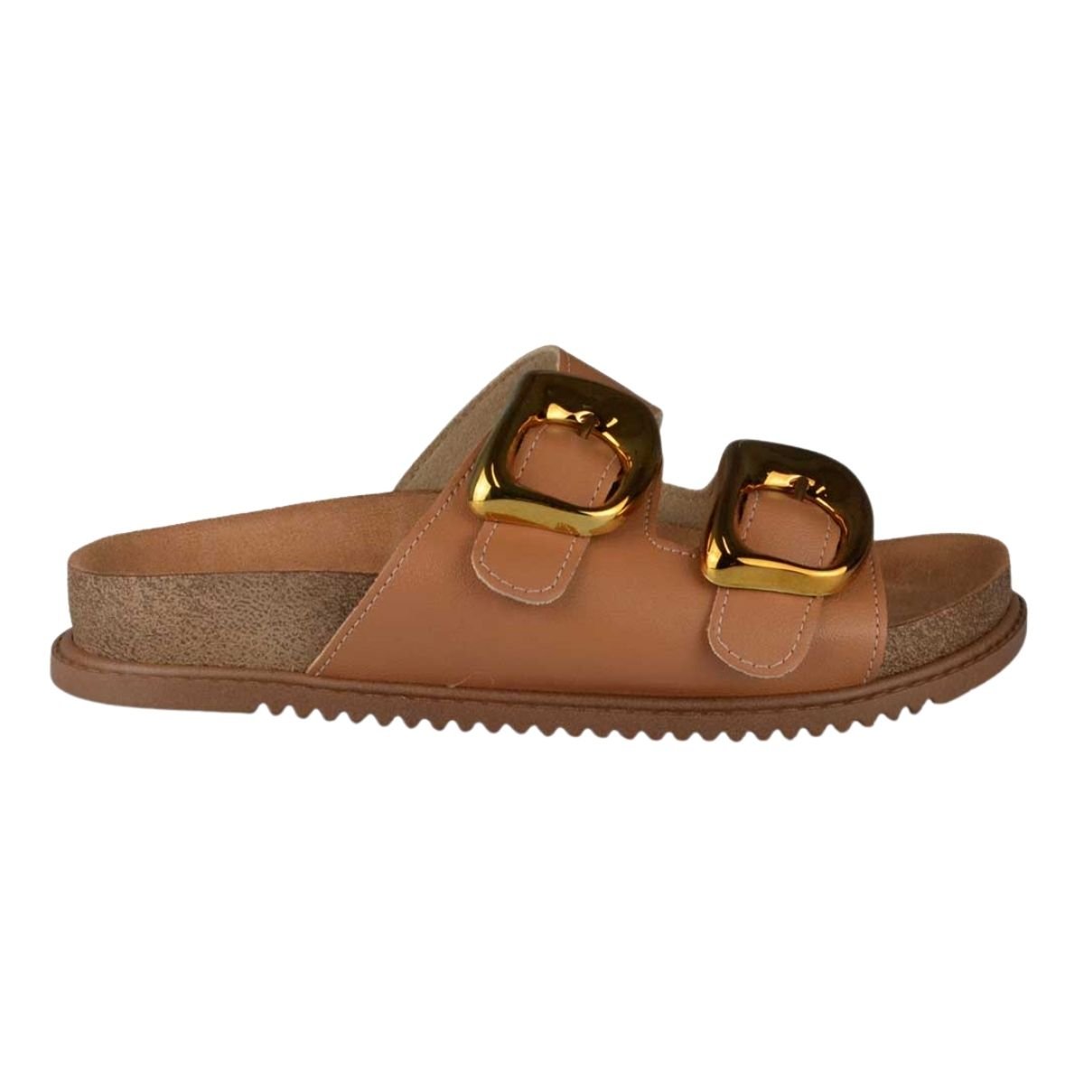 Tamanco Anatômico Duas Fivelas Feminino Beira Rio 8523.116 Marrom Marrom 7