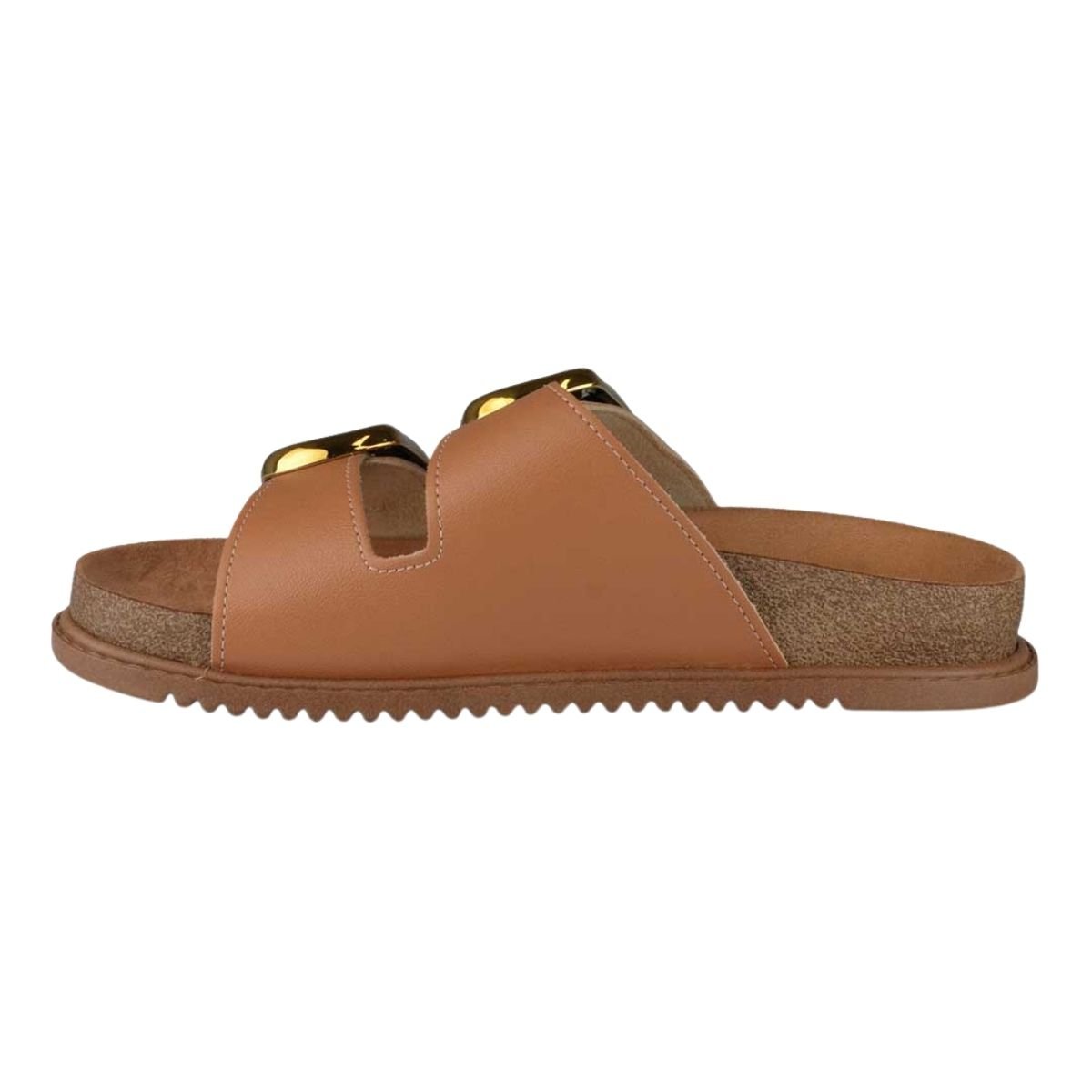 Tamanco Anatômico Duas Fivelas Feminino Beira Rio 8523.116 Marrom Marrom 4